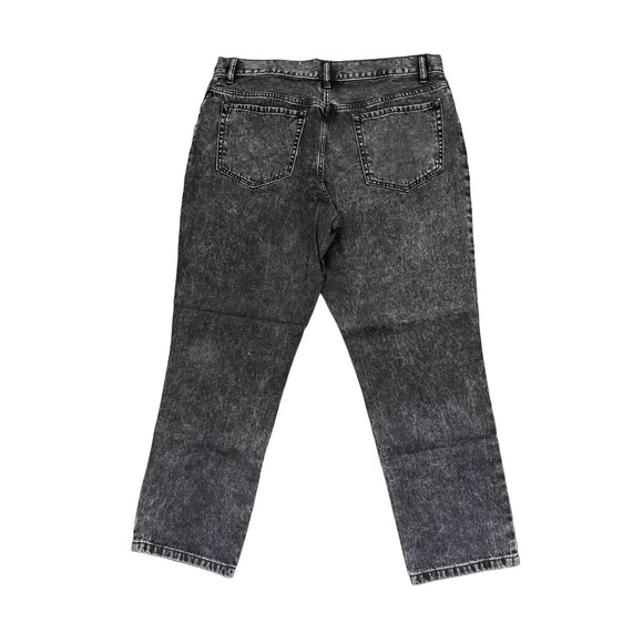 Sugar & Jade Girls Button Front High Rise Girlfriend Denim Straight Jeans - Picture 8 of 9